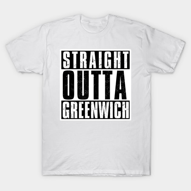 STRAIGHT OUTTA GREENWICH T-Shirt by Simontology